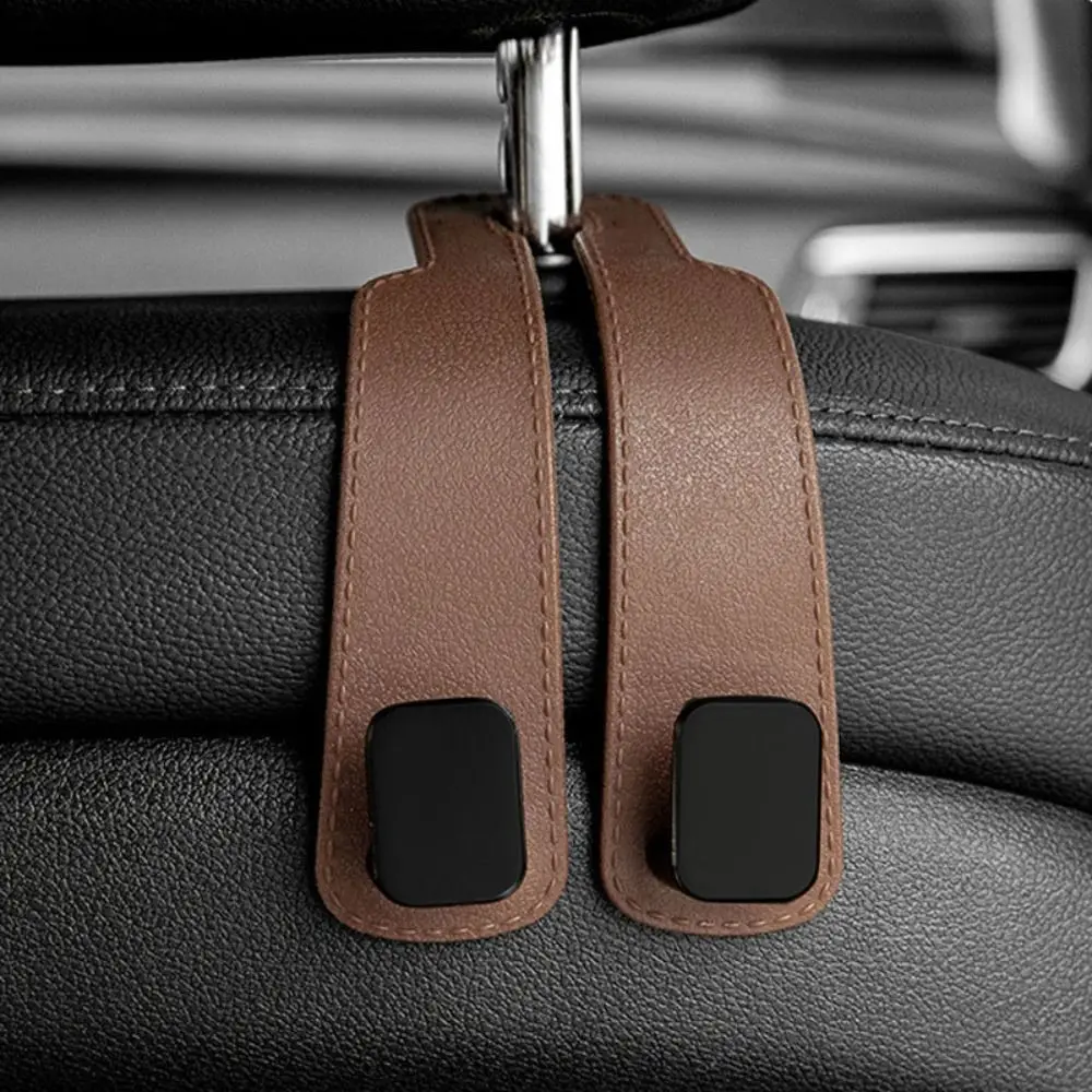 2 in 1 Car Headrest Hook Universal Large Load-Bearing Car Seat Back Hanger Hidden Car Hooks Car Interior Accessories