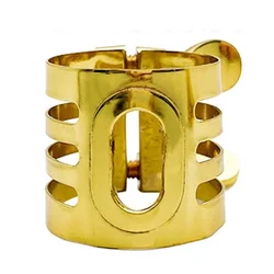 Premium Metal Sax Ligature for Soprano Alto Tenor Sax Clarinet Mouthpiece Centered Tone Hassle Adjustment