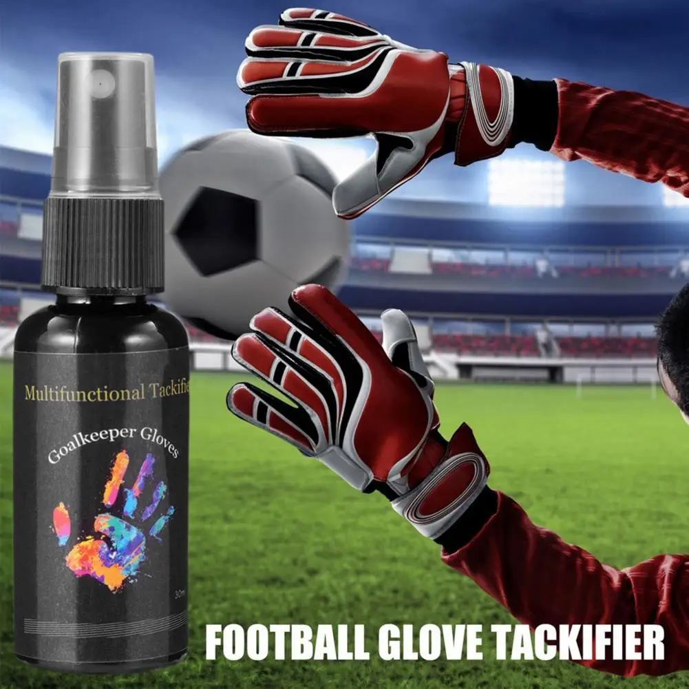 

Goalkeeper Bottle Lightweight Portable Soccer Goalkeeper Glove Grip Spray Enhance Tackiness Grip 30ml Tackifier for Gloves