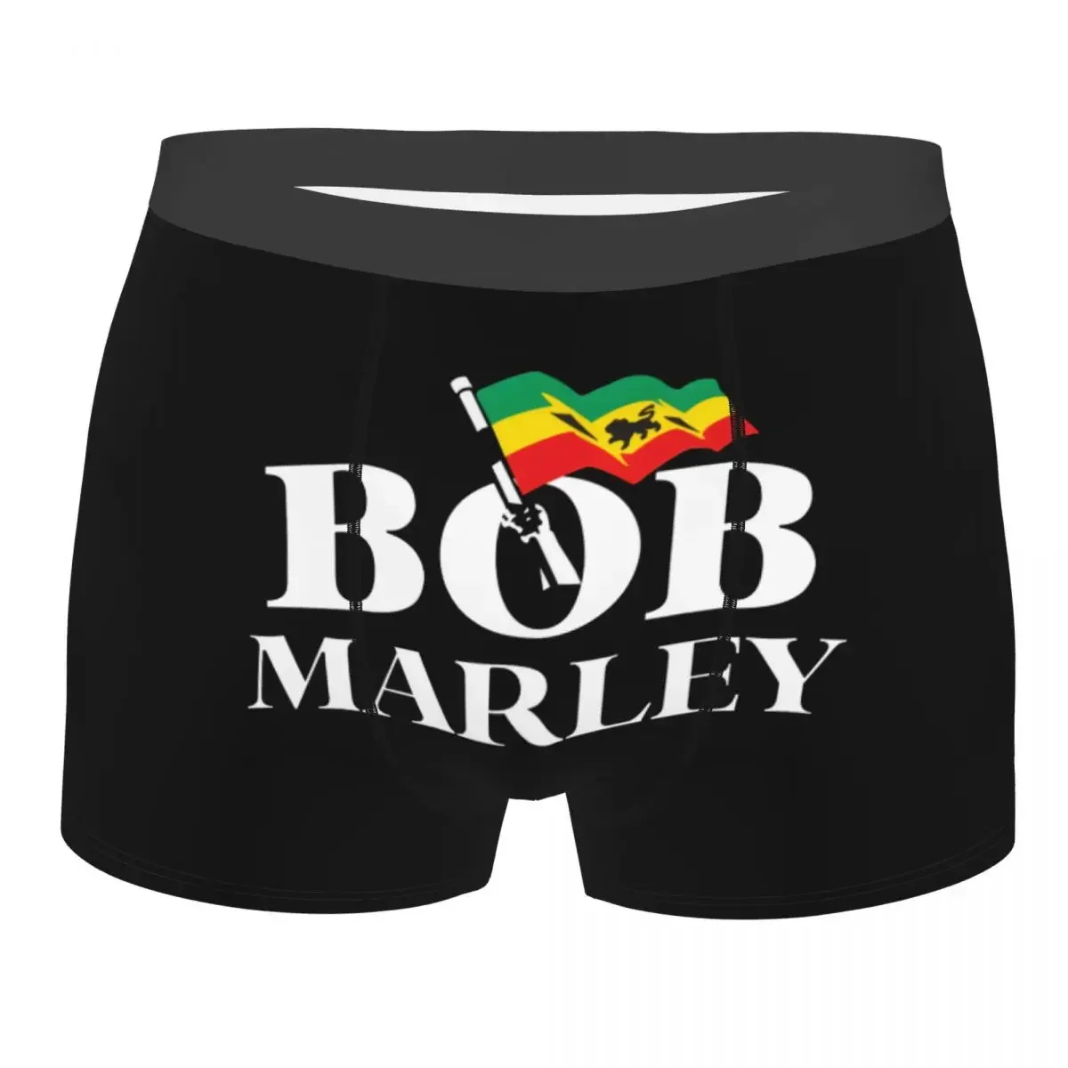 Male Cool Jamaican Reggae Bob Marley Underwear Rock Musician Boxer Briefs Men Stretch Shorts Panties Underpants