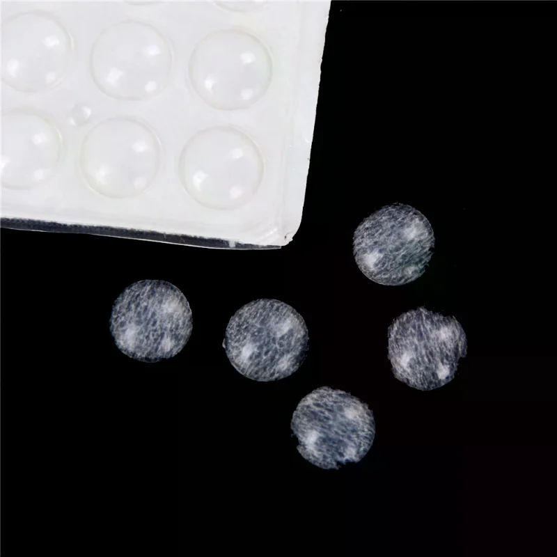 100PCS Self Adhesive Rubber Feet Clear Semicircle Bumpers Door Buffer Pad Tool