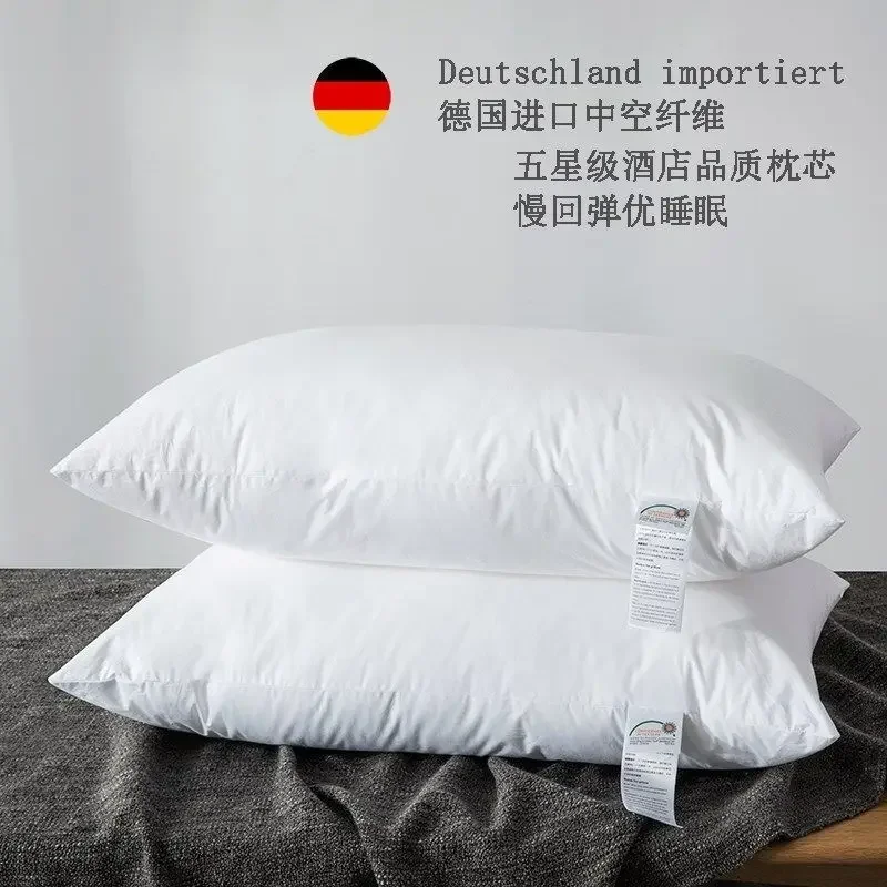 Feather Pillow100%White Goose down Five-Star Hotel Goose Feather Single Neck Health Care Pillow