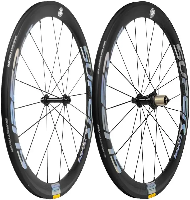 

Carbon Fiber Road Bike Wheels 700C Clincher Wheelset 50mm Matte 23 Width