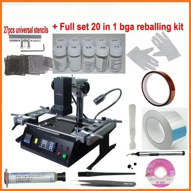 

New ACHI IR6500 Bga Rework Station Motherboard Repair Machine + Bga Reballing Kit Full Set 20 Gifts
