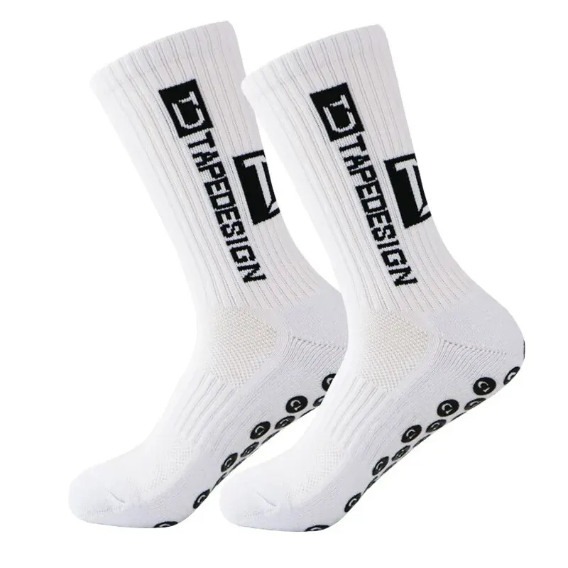 Non-slip Football Socks Round Silicone Towel Bottom Professional Competition Running Training Socks Shock-Absorbing Grip Socks