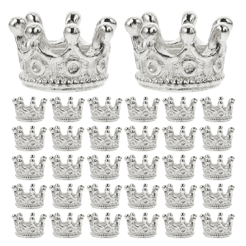 120 Pcs Vintage Jewelry Crown Supplies Alloy Charms DIY Accessories Decorative Pendants Unique