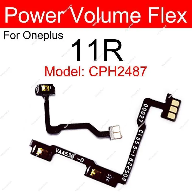 Volume Power Flex Cable For OnePlus 1+ 10R 10T 11 11R 12 On Off Power Volume Side Flex Ribbon Parts