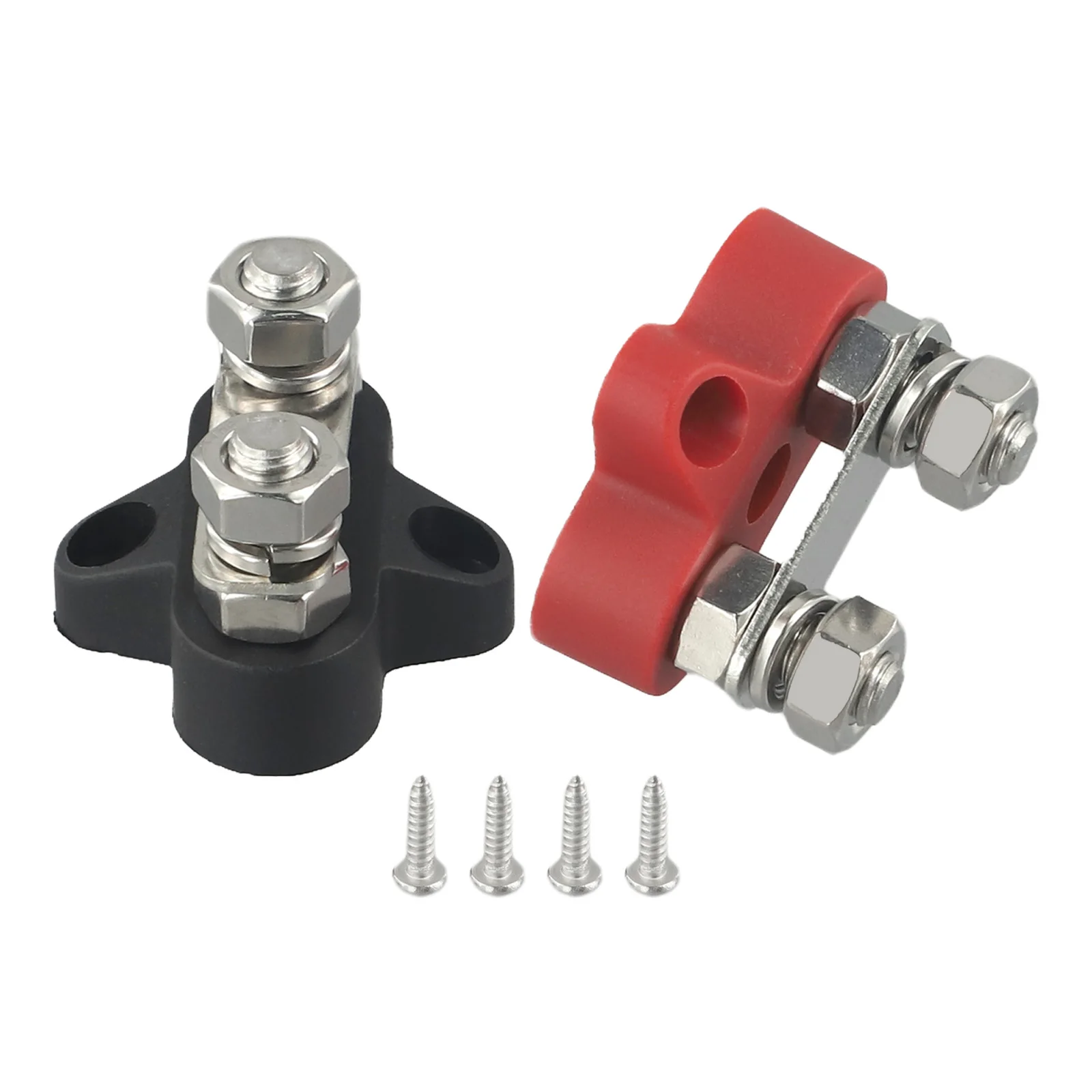 Power Distribution Block M8 Dual Connection Power Connection Flame-retardant ABS Housing Intuitive Color-Coded Design