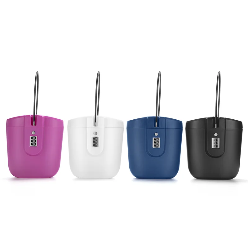 Creative 2L Portable Safe Case Bucket 3-digit Combination Lock with Rope Outdoor Camp Hiking Sports Hidden Security Storage Box