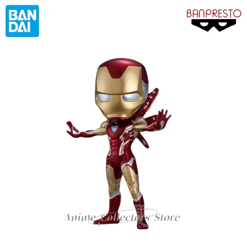 Bandai BANPRESTO MARVEL Qposket Steve Rogers Pepper Potts Iron Man Anime Character Model Toy Ornaments Collection Gift