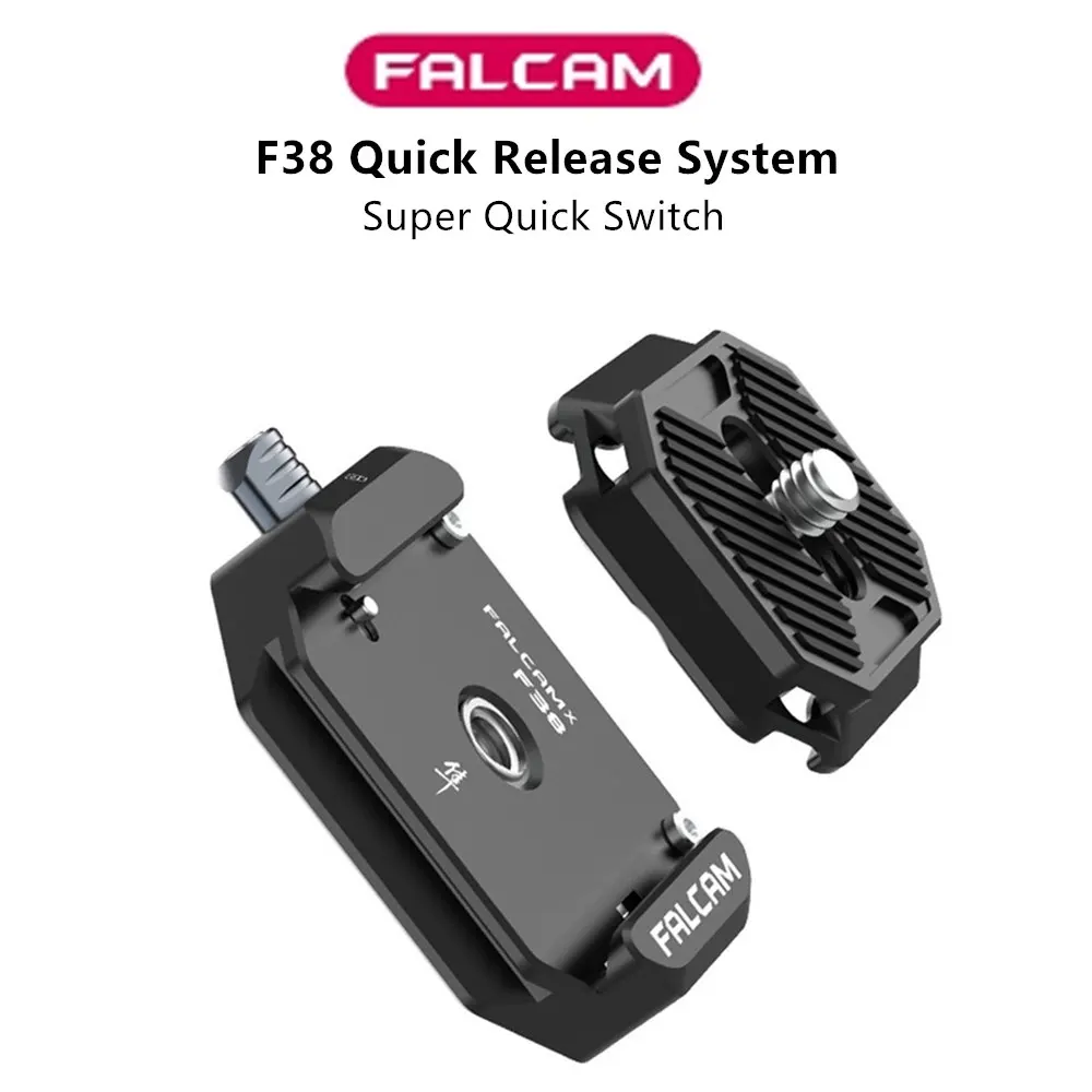 FALCAM-Adaptador de montaje deslizante Universal para cámara DSLR, cardán, Arca Swiss, placa de liberación rápida, abrazadera, interruptor rápido,