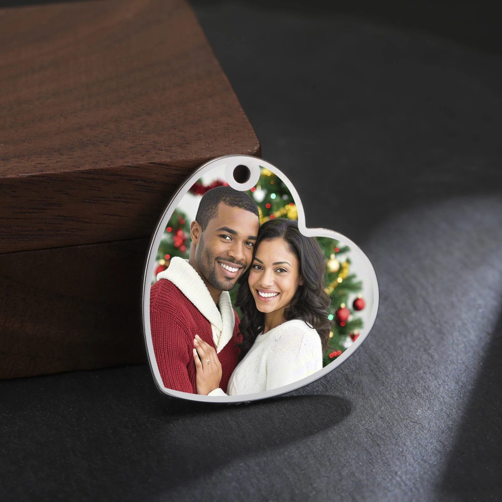 

Love Single Sided Color Printing Customized Pendant Romantic And Warm Theme Pendant, Perfect Choice For Couples And Lovers Gifts