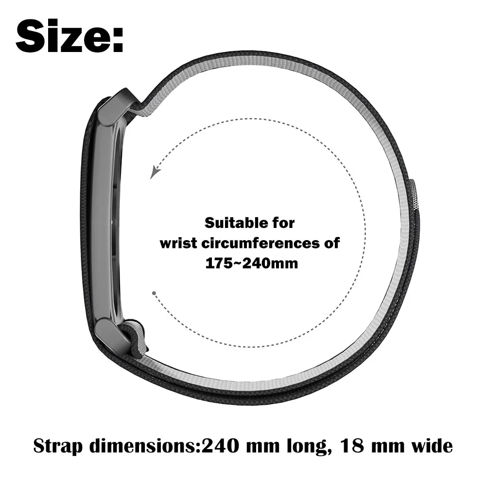2PC Original Nylon Straps for Google Fitbit Air Watch Straps Fitness Tracker Sports Replacement Band for Google Fitbit Air Band