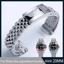 904L Jubilee Watch Band for Rolex Sub GMT Yacht Daytona Men Watch Strap Luxury Bracelet Mod Parts Replacement Accessories 20mm