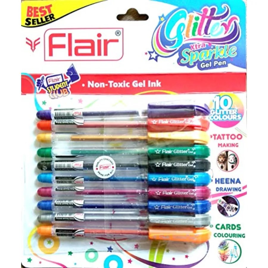 

Xtra Sparkle Glitter Gel 10 Colours Xtra Sparkle Gel Pen by