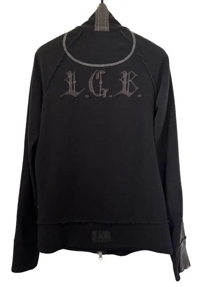 LGB visual subculture vitage vintage semi-turtleneck sweater jacket