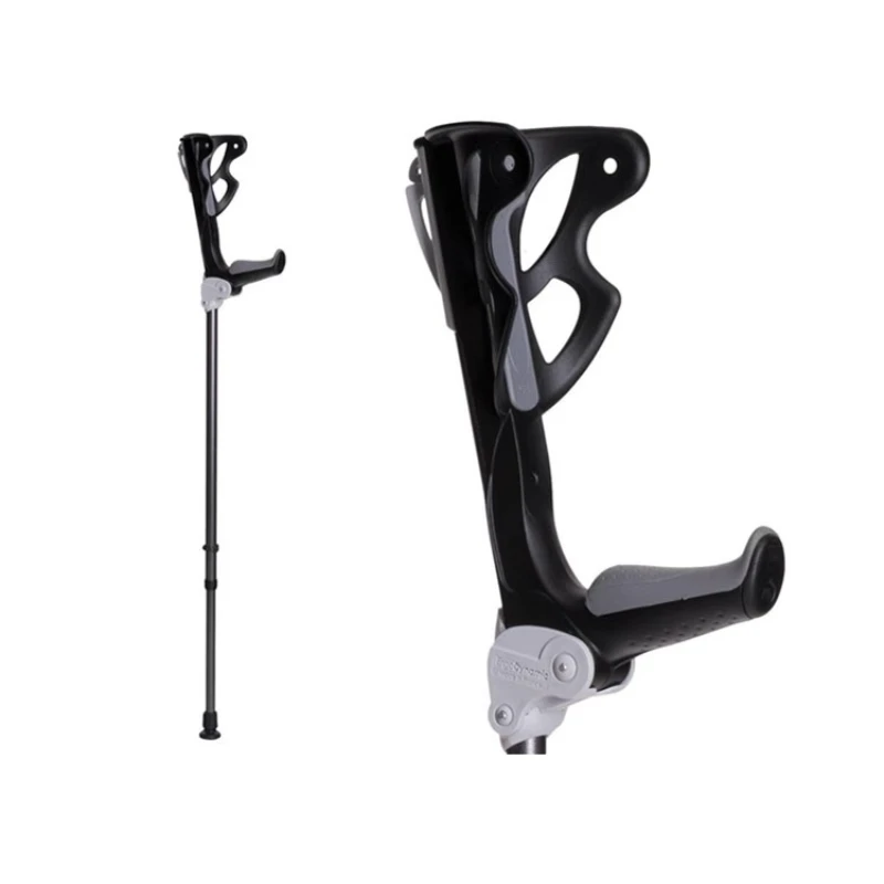 Shock absorption cushioning type elbow crutch aluminum alloy forearm cane professional mountaineering
