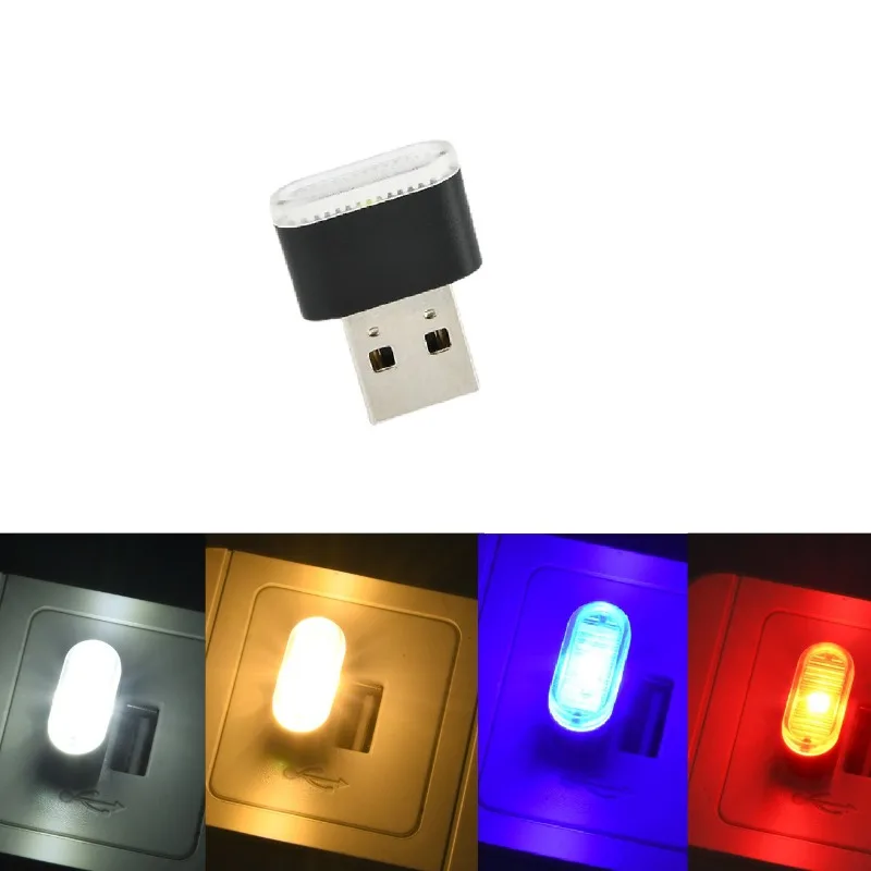 Mini LED Car Light Auto Interior Atmosphere USB Light Decor Plug And Play Lamp Emergency Lighting PC Auto Products