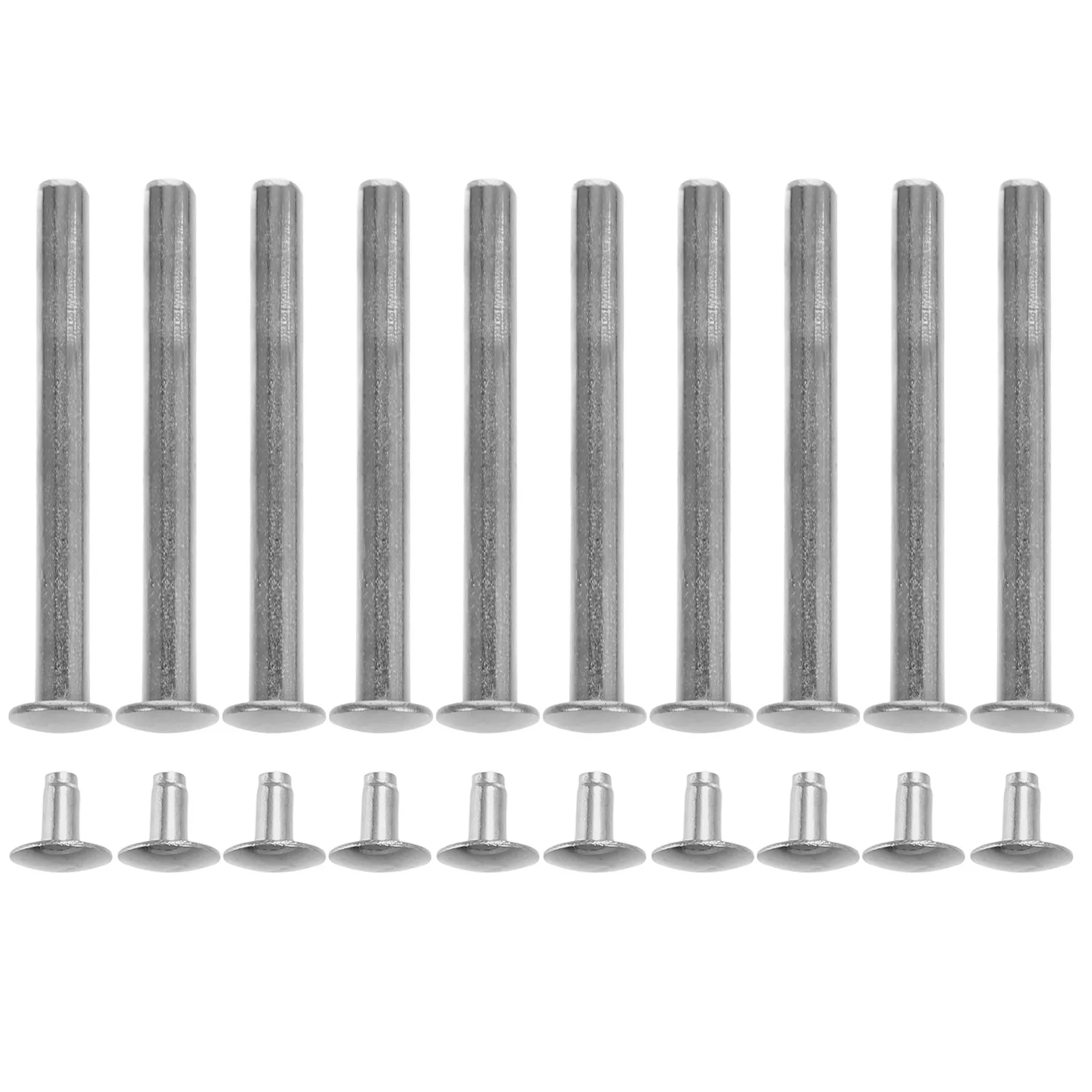 10 Sets Folding Hand Fan Shaft Rivets Fan Nut Replacement Fastener For Diy Fasteners Handmade Fans Dried Flower Repairing Parts