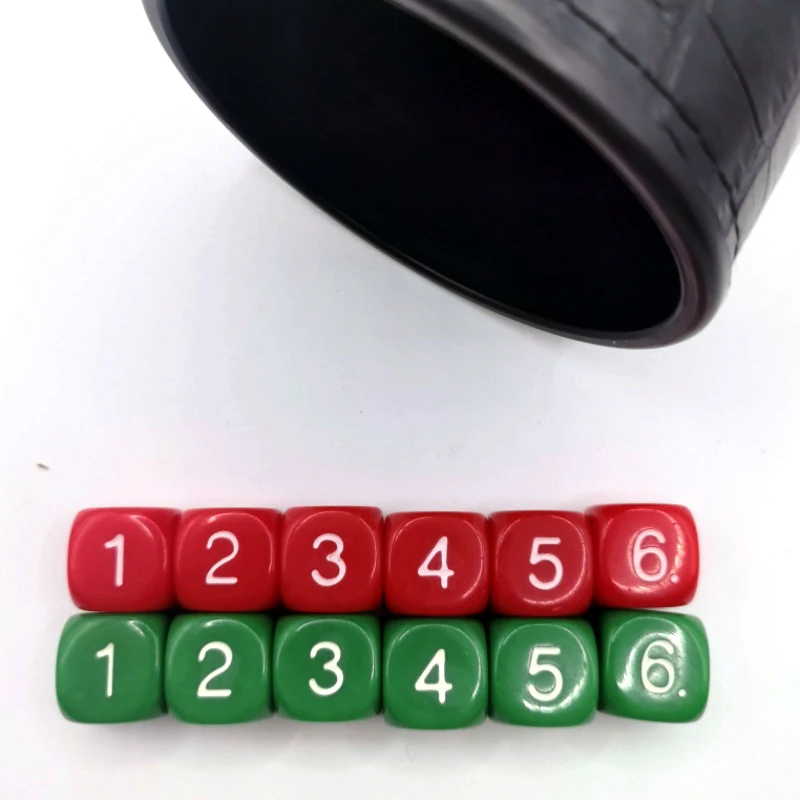 

16 мм D6 6-гранные игральные кости 123456 Обучающие кубики в горошек, игральные кости для образовательных занятий, игральные кости, обучающие математические игрушки