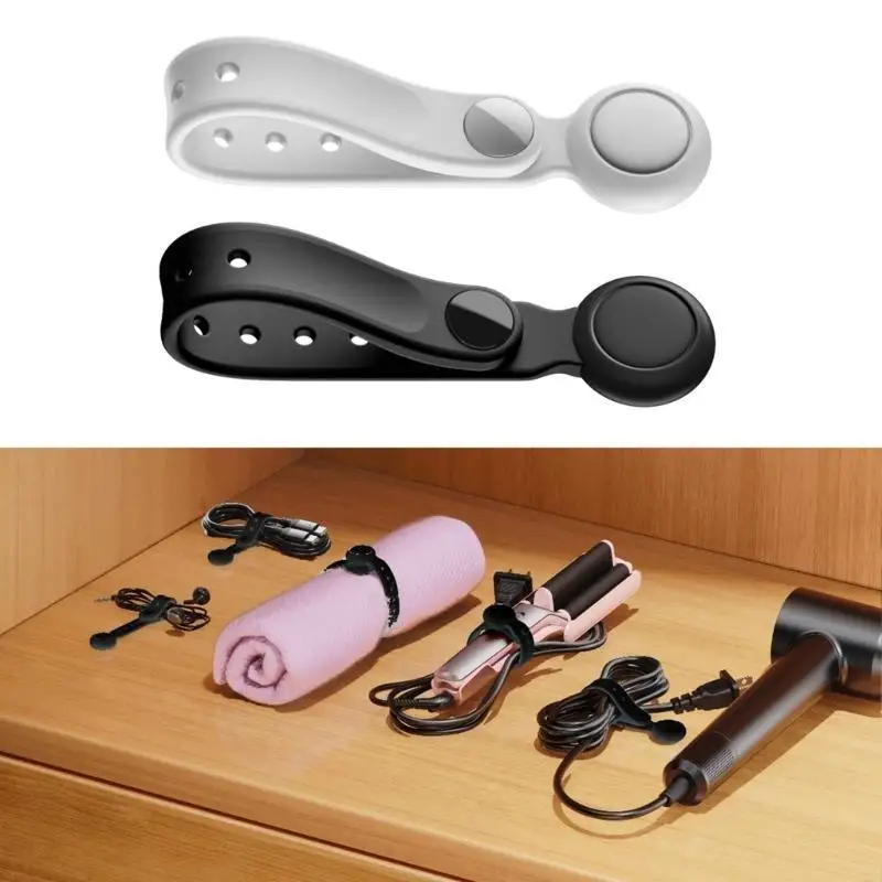 Y5JB -Packung 6PCs wiederverwendbare elastische Kabelgurte Datendrahtband für Heim und Büros