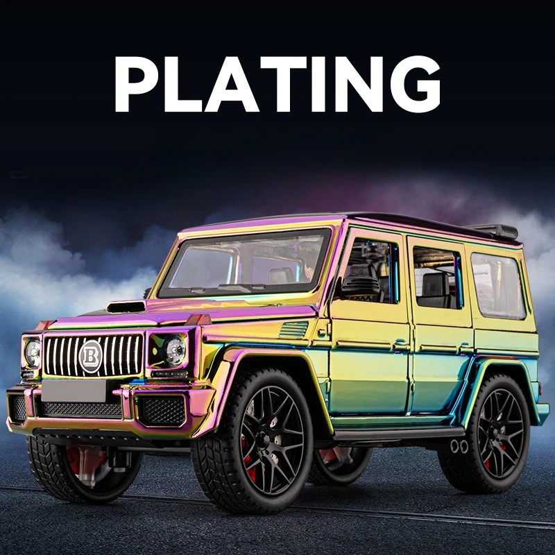 

1: 24 Da Ben G63 electroplated simulation alloy off-road vehicle model with sound and light feedback toy car