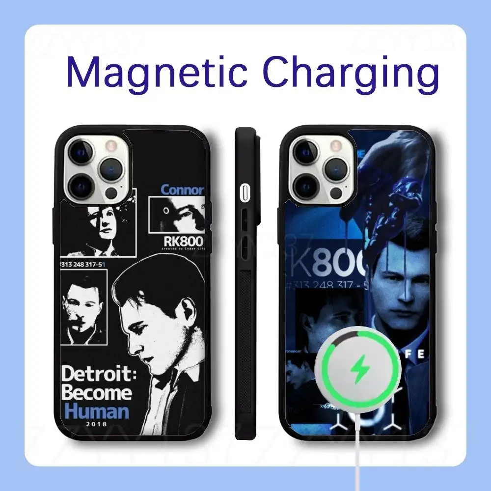 

Game Detroit Become Human Phone Case For iPhone 17,16,15,14,13,12,11,Pro,Max,Plus,Air,Mini,SE Magsafe Magnetic Wireless Charging
