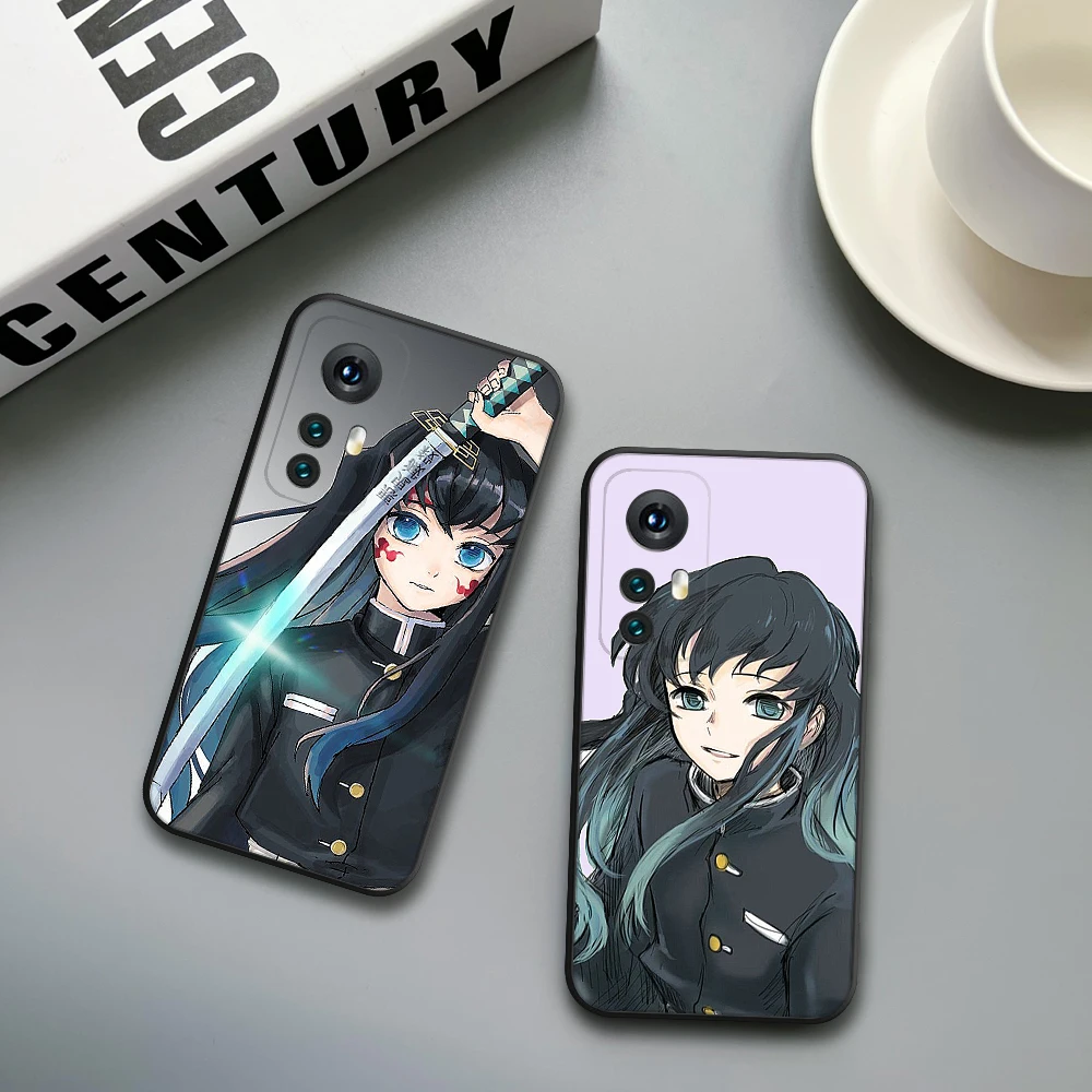 Cartoon Tokito Muichiro Phone Case for Xiaomi Redmi Note 11 10 9C Pro 10X K20 Back Soft Cover Note 9A K40 K30S Tokito Cover