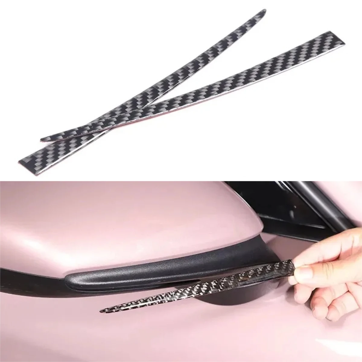 

Мягкое углеродное волокно для Porsche Taycan 2019-2025, автомобильное зеркало заднего вида, декоративные наклейки, автомобильные аксессуары