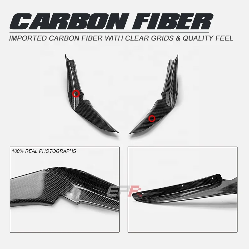 

suitable for High-quality Front Bumper Canard for Honda Civic Type-R FL5 Design Carbon Fiber Material