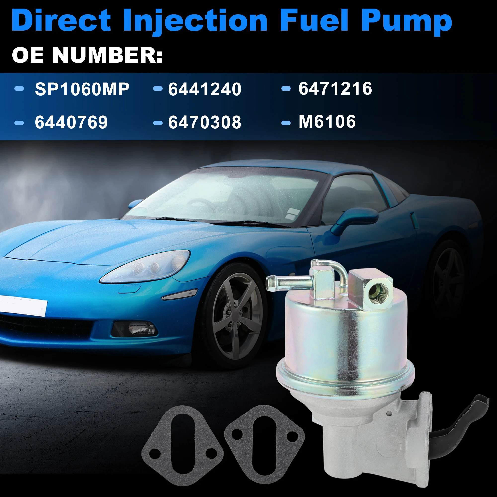 

UXCELL SP1060MP Mechanical Fuel Pump for Chevrolet Corvette 1970-1981 MFP Pump 6440769