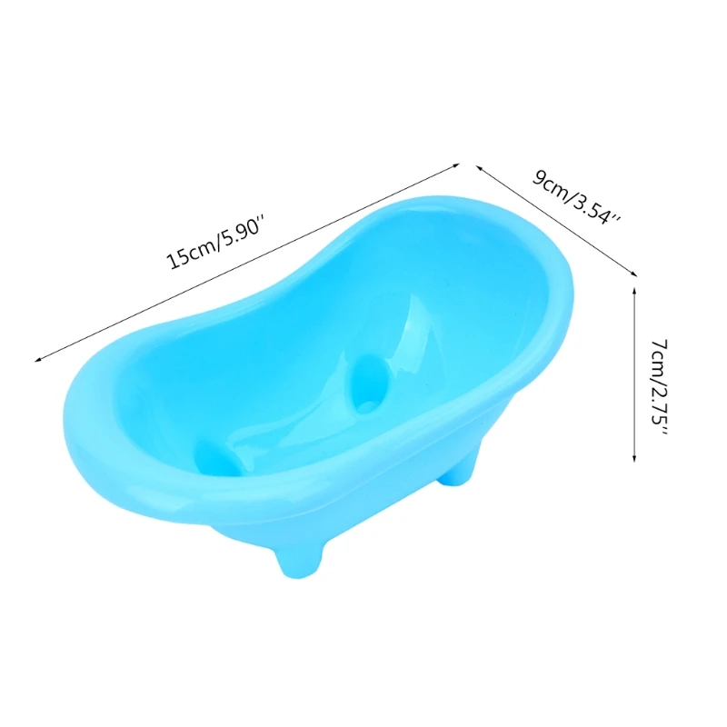 Pet Mouse Bathing Bathtub Plastic Bathtub Hamster Bathing Supplies Toy Little Pet Bathroom Pet Rat Cage Accessories Pet Toilet