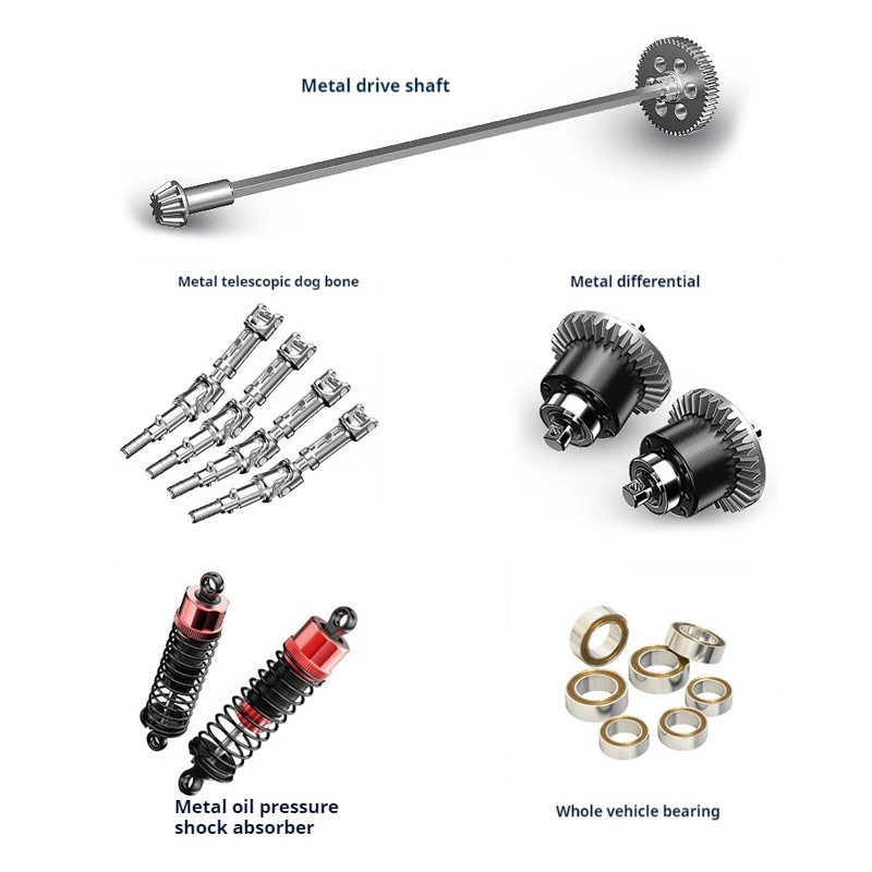 Mjx 14211 Hyper Go 1:14 Scale 4wd Brushless Rc Short Course Truck Rally Car Gyro Alloy Metal Chassis 70 km/h 3s Racing Truck Toy