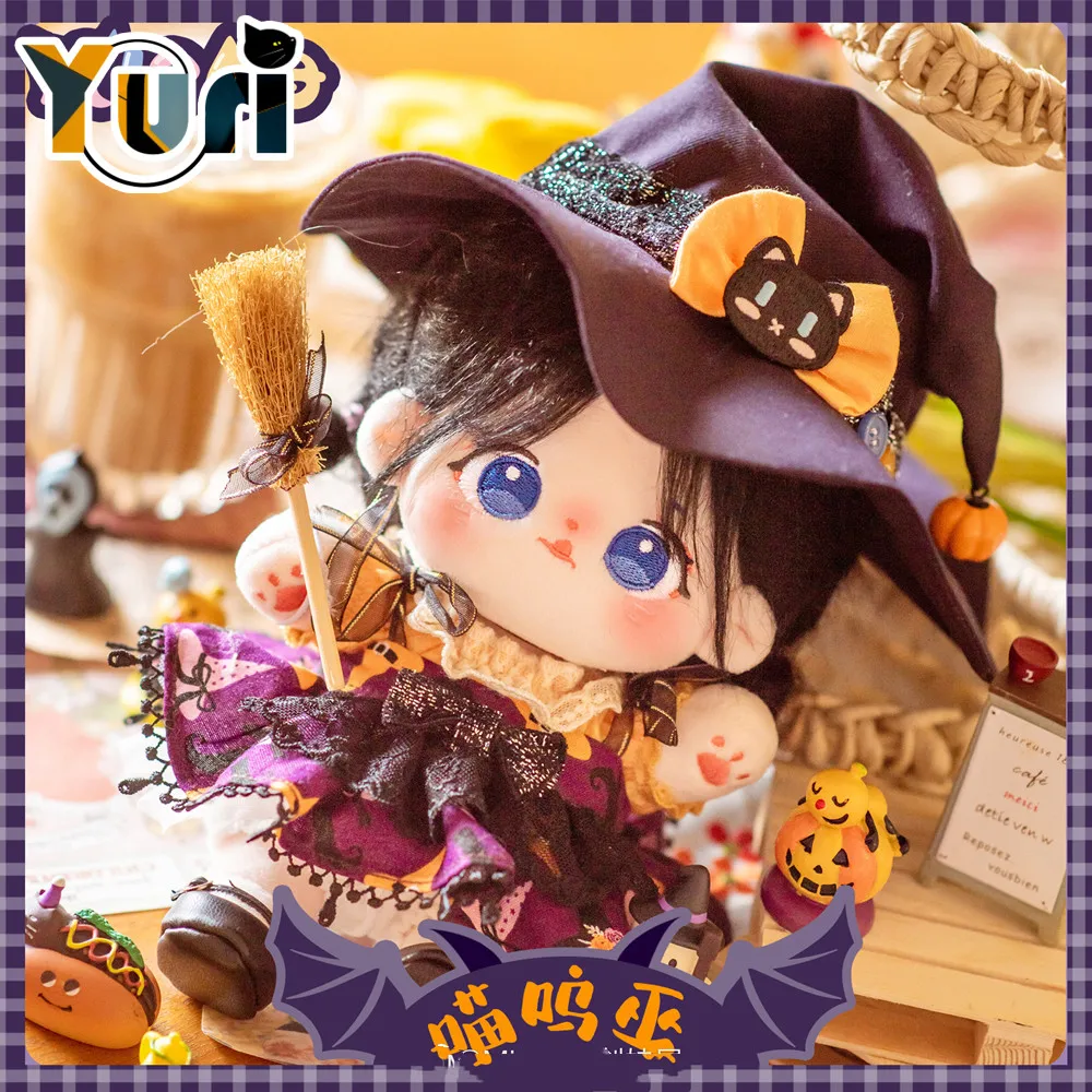 

Original Halloween Witch Ouftfit For 20cm Mini Doll Toy Clothes Clothing Costume Suit Handmade Cute Gift C