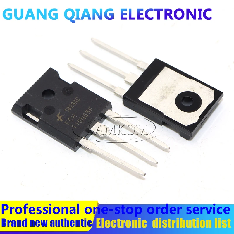 1 piezas FCH110N65F MOSFET N-CH 650V 35A TO247
