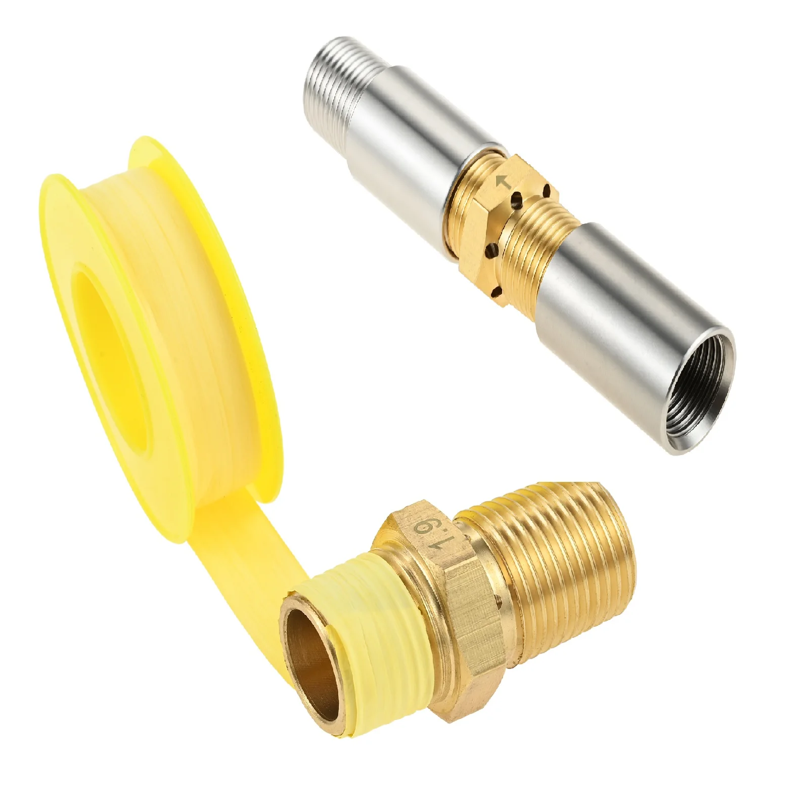 

Жидкий пропановый пожарный клапан, воздушный смеситель 1/2 дюйма для камина с горелкой 60000 БТЕ с фитингом 1/2 дюйма NPT, нержавеющая сталь 304 и твердая латунь