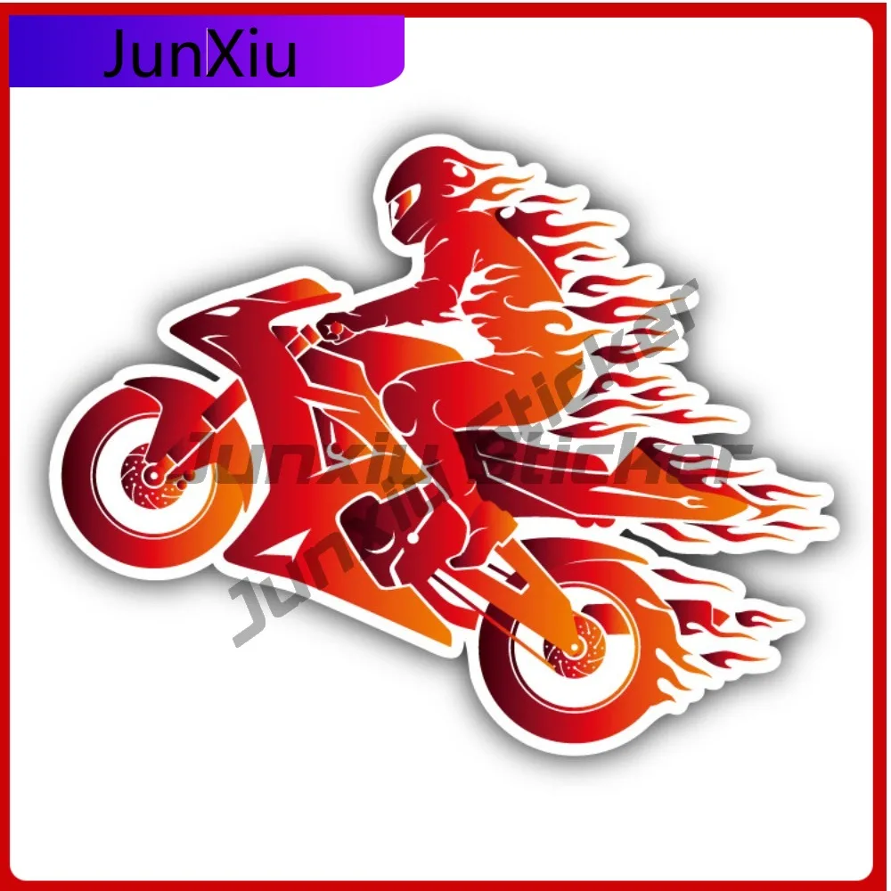 

Flamy Biker Car Hot Limited Scratch Resistant Aesthetic Window Decal Accessory Waterproof Vinyl Laptop Bumper Auto Exterior