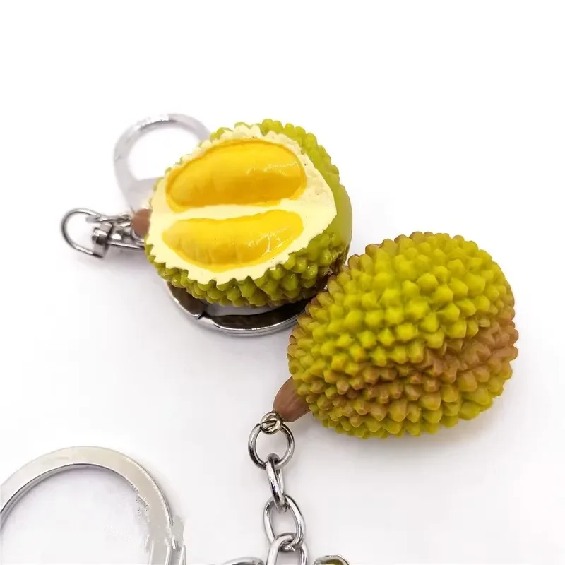 Artificial Fruit Durian Key Chain Malaysia Thailand Fruit King Durian Pendant Pendant Quirky Food Small Pendant Backpack Gift