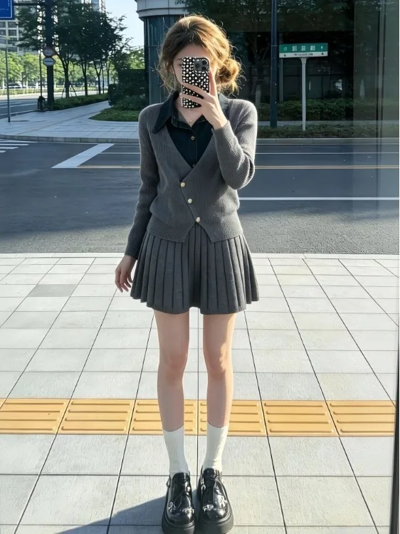 Fall Fashion Korean Style Knitted Sweater And Skirt Set Beautiful Unique  Fragrance Style Age Reducing Trendy Outfit