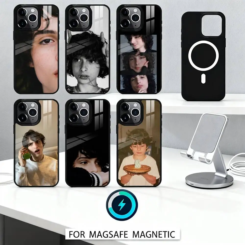 

Dynamic F-Finn W-Wolfhard Actor Phone Case Magnetic For iPhone17 16 15 14 13 12 Pro Max For Magsafe Wireless Charging Cover