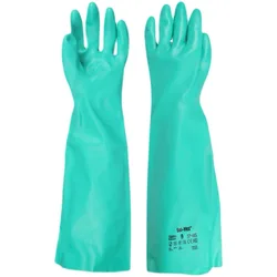Ansell AlphaTec® Solvex® 37-185 (1 pair)  Nitrile rubber Excellent chemical protection   Oil resistant  Non-slip About 45cm