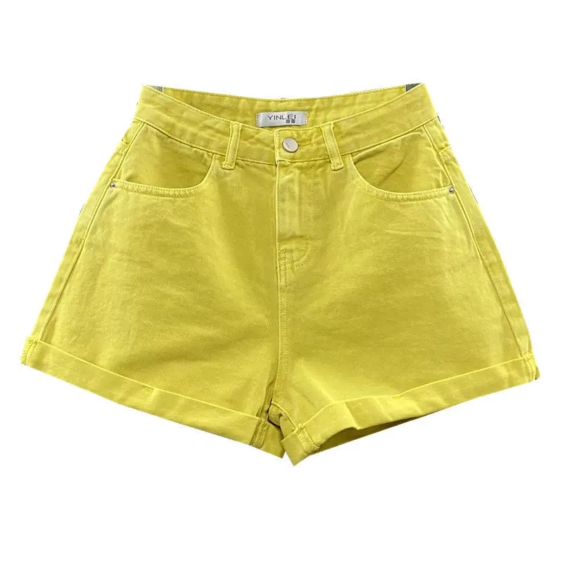 Korean Denim Shorts 2023 New Summer A-line Hot Pants Ropa Mujer Jean Shorts