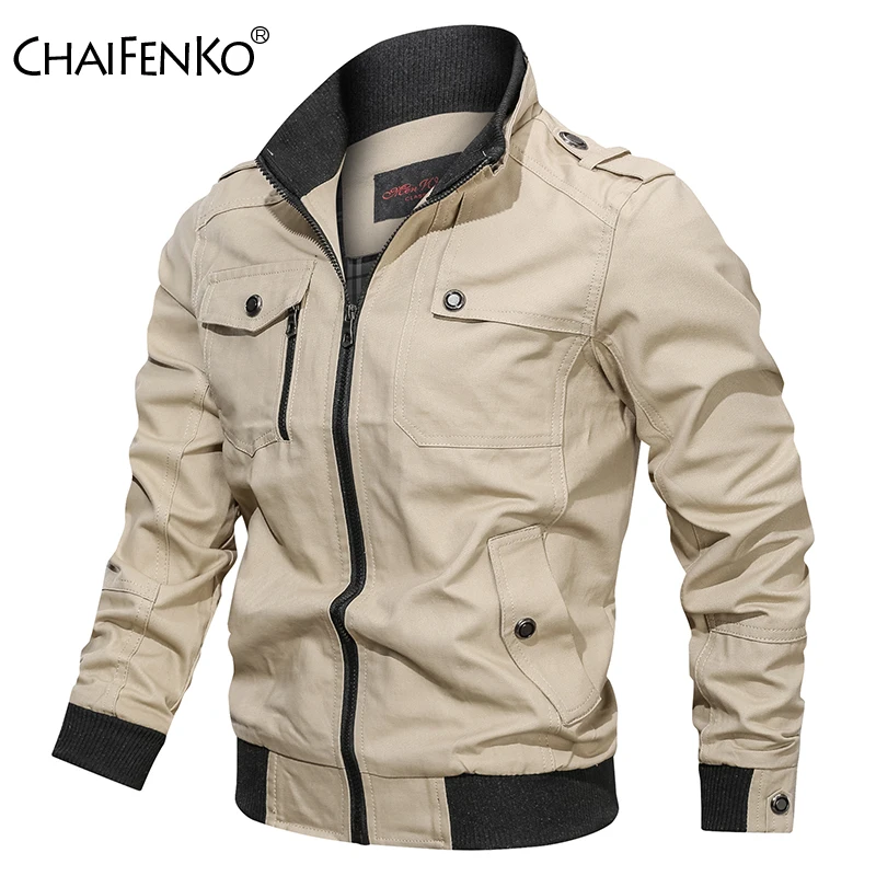 2024 Spring Autumn New Bomber Jacket Men Fashion Slim Windbreaker Jacket Coat Men Clothing Tactics Military Casual Jacket Men