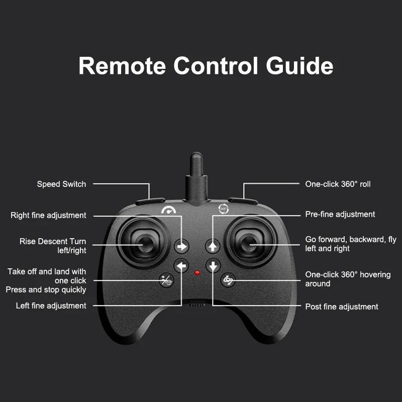 2.4G Remote Control Foam Aircraft Set, Electric Stunt Glider with LED Lights, Hovering UAV Helicopter Model