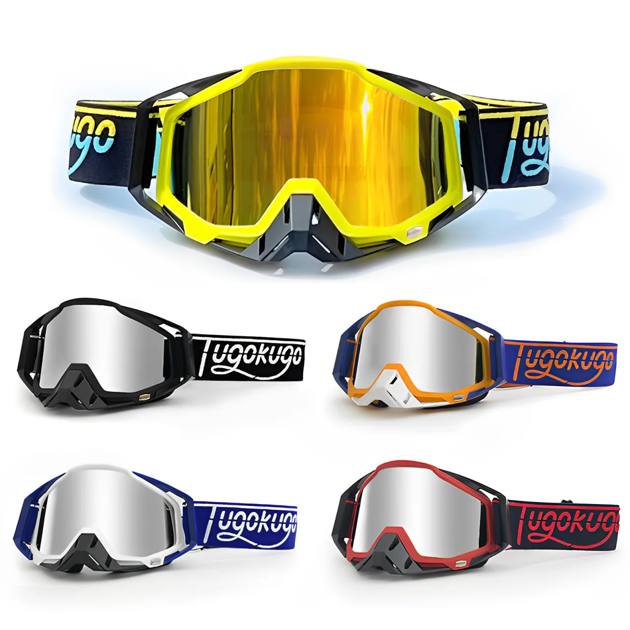 

Motorcycle Motocross Goggles/Glasses: Windproof & Impact-Resistant Eyewear for MTB, ATV & Off-Road Riding Adventures