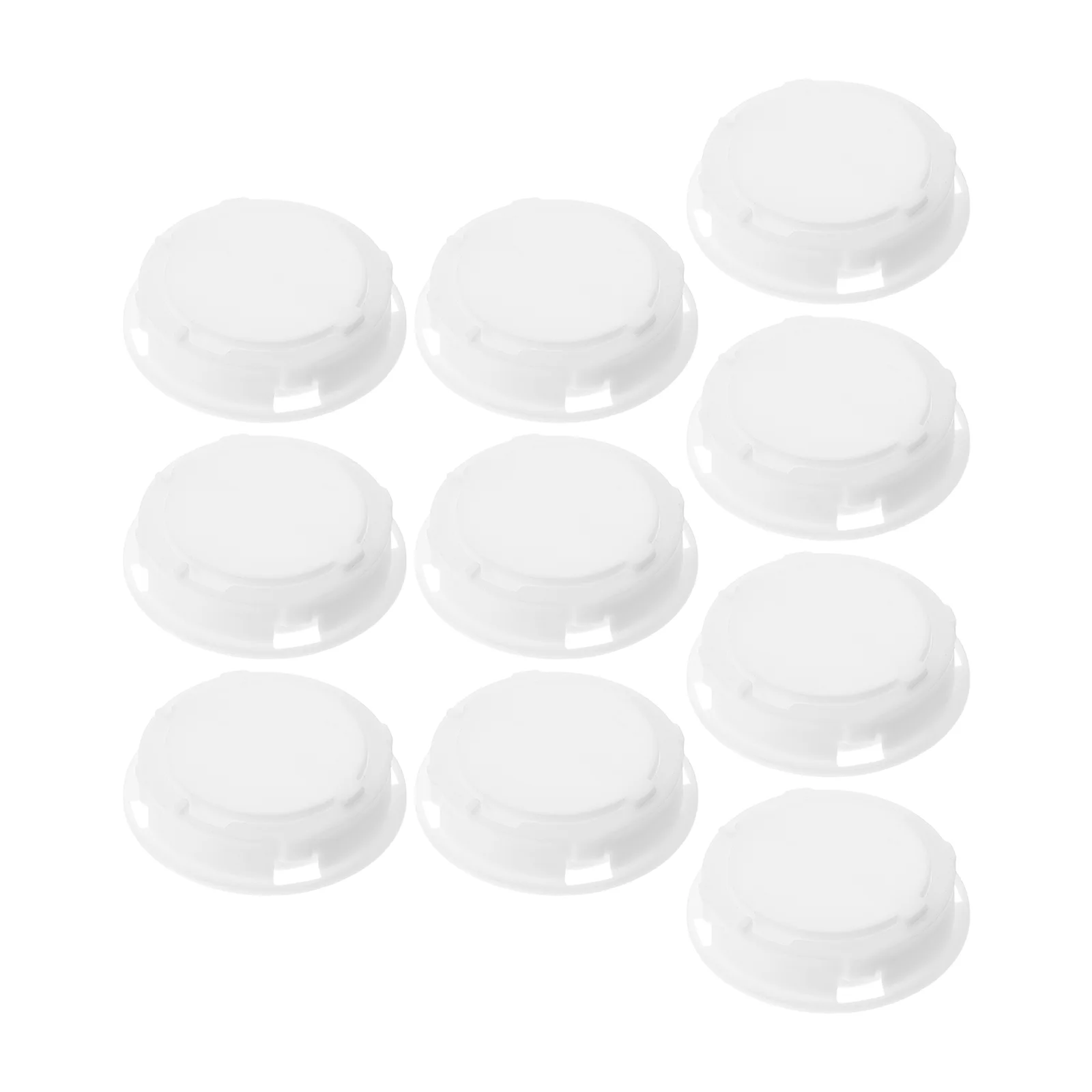 Pcs Piggy Bank Vinyl سپلائیز منی پاٹ سیونگ باکس باٹم کور راؤنڈ سٹاپرز کی تبدیلی وائٹ پلگ کیپس