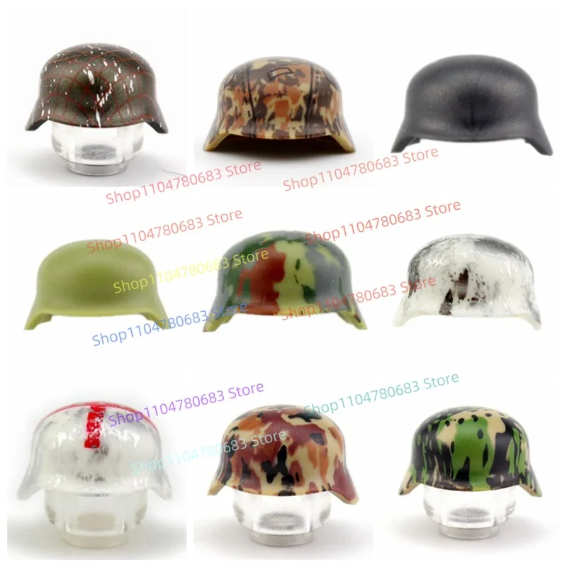 

MOC Military Building Blocks Doll Mini Doll Accessories Helmet Hat Parts Plastic Toys Gift Ornaments Collection.