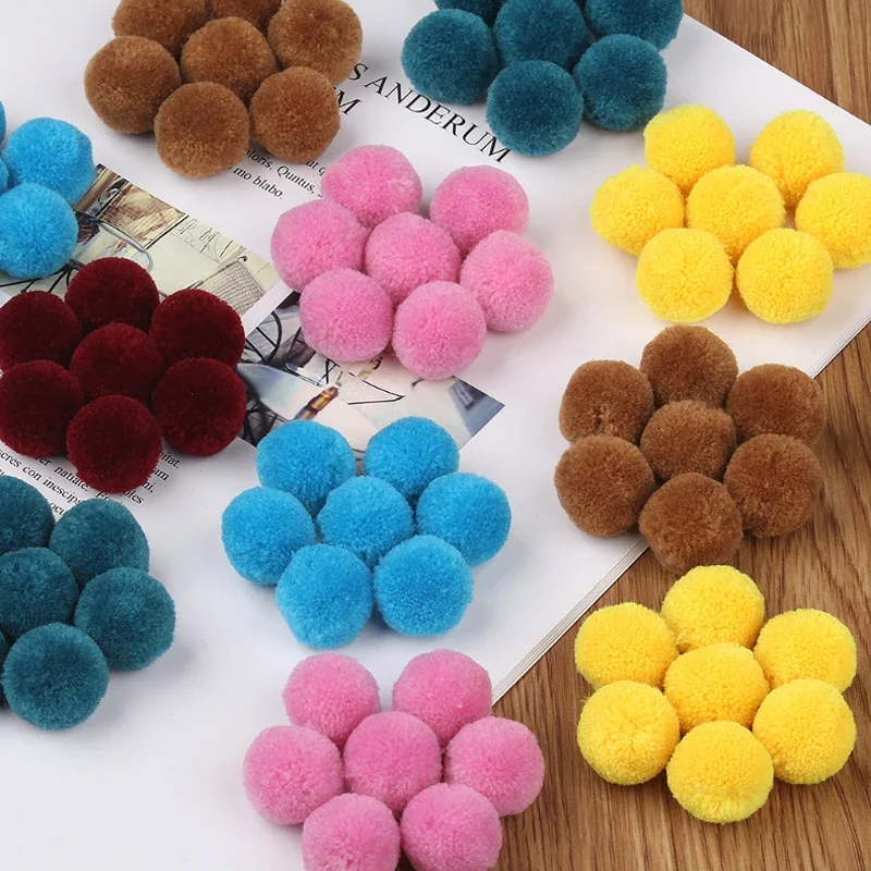 8/30MM Pompoms Multicolor Fluffy Soft Pom Arts and Crafts Pom Poms Balls for DIY Art Creative Crafts Christmas Home Decor