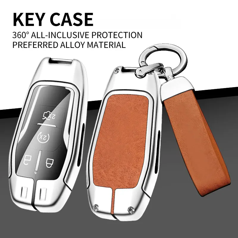 Car Key Protective Case For Lincoln MKZ MKC 2013-2017 Remote Key Fob Cover Funda Llave Llavero Cubierta De Control Remoto