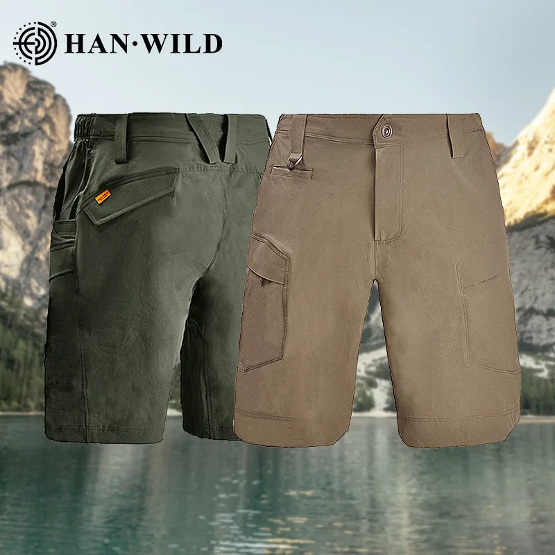 

Men's Lightweight Outdoor Cargo Shorts Men Stretch Breathable Casual Sports Quarter Pants Camouflage Tactical Training Shorts